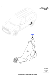 20C Hinterer Achsschenkel und Nabe L405 RANGE ROVER 2013 - 2022,Normaler Radstand