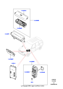 20AB Sicherungen, Halter & Überlastsch. L494 RANGE ROVER SPORT 2014 - 2022 (L494)