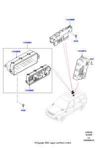 20AC Sicherungen, Halter & Überlastsch. L494 RANGE ROVER SPORT 2014 - 2022 (L494)