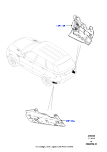 05C Module u. Sensoren - Fahrzeug L494 RANGE ROVER SPORT 2014 - 2022 (L494),Ladeklappe - Freihandbetätigung