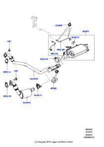 06B Auspuffanlage vorn L319 DISCOVERY 4 2010 - 2016 (L319),Stufe V plus DPF