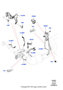 08C Abgassensoren und Module L494 RANGE ROVER SPORT 2014 - 2022 (L494),Stufe V plus DPF