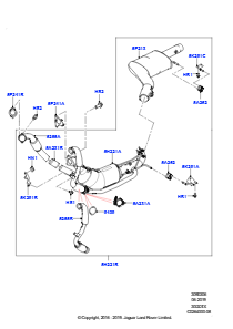 06J Auspuffanlage vorn L462 DISCOVERY 5 2017 > (L462),Japanische Anforderungen