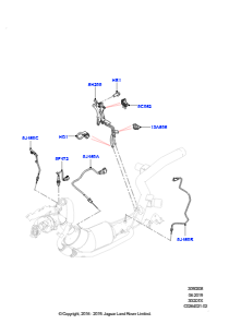 08G Abgassensoren und Module L494 RANGE ROVER SPORT 2014 - 2022 (L494),Stufe V plus DPF