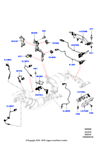 08H Abgassensoren und Module L494 RANGE ROVER SPORT 2014 - 2022 (L494),EU6 + DPF Emissionen