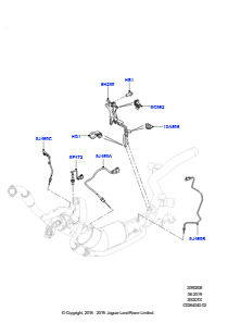 08E Abgassensoren und Module L494 RANGE ROVER SPORT 2014 - 2022 (L494),Stufe V plus DPF