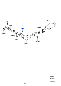 06E Auspuffanlage vorn L319 DISCOVERY 4 2010 - 2016 (L319),EU6 + DPF Emissionen