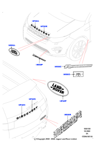 05C Schriftzüge L550 DISCOVERY SPORT 2015 > (L550),Hergestellt in Werk Changsu (China)