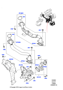 20AB Abgasrückführung L538 RANGE ROVER EVOQUE 2012 - 2018 (L538),Werk Halewood