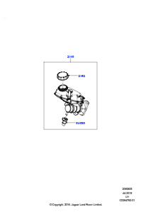 05C Hauptzylinder Bremsanlage L538 RANGE ROVER EVOQUE 2012 - 2018 (L538),Hergestellt in Werk Changsu (China)