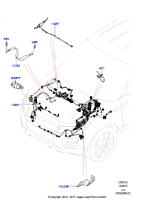 10R Kabelstrang - Motor u. Spritzwand L538 RANGE ROVER EVOQUE 2012 - 2018 (L538),Hergestellt in Werk Changsu (China)