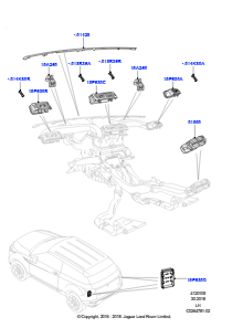 05H Belüft.-/Frischluftdüsen u. -führ. L538 RANGE ROVER EVOQUE 2012 - 2018 (L538),Hergestellt in Werk Changsu (China)