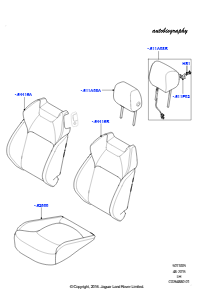 05P Bezüge - Vordersitz L538 RANGE ROVER EVOQUE 2012 - 2018 (L538),Werk Halewood