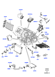 10B Heiz./Klimaanlage, interne Bauteile L538 RANGE ROVER EVOQUE 2012 - 2018 (L538),Hergestellt in Werk Changsu (China)