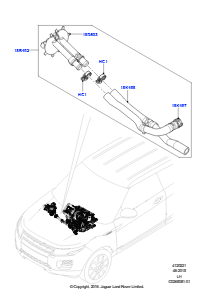 21B Schläuche - Zusatzheizung L538 RANGE ROVER EVOQUE 2012 - 2018 (L538),Hergestellt in Werk Changsu (China)