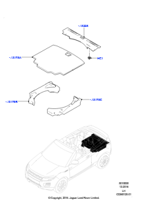 35E Laderaumverkleidung L538 RANGE ROVER EVOQUE 2012 - 2018 (L538),Werk Halewood