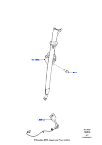 05B Sicherheitsgurte vorn L538 RANGE ROVER EVOQUE 2012 - 2018 (L538),Werk Halewood