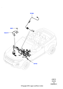 10N Kabelstrang - Motor u. Spritzwand L538 RANGE ROVER EVOQUE 2012 - 2018 (L538),Werk Halewood