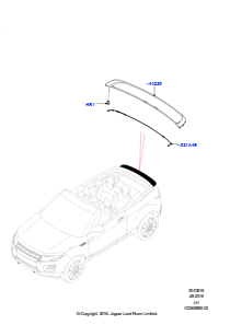 15D Spoiler und zugehörige Teile L538 RANGE ROVER EVOQUE 2012 - 2018 (L538),Werk Halewood