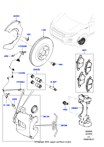 05G Bremsscheiben/Bremssättel vorn L538 RANGE ROVER EVOQUE 2012 - 2018 (L538),Gebaut in Brasilien