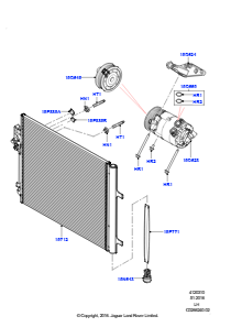 10D Kondensator/Kompr. - Klimaanl. L538 RANGE ROVER EVOQUE 2012 - 2018 (L538),Gebaut in Brasilien