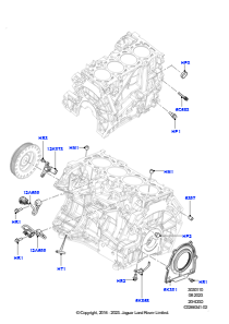 10D Zyl.block/Verschlußstopfen/Deckel L538 RANGE ROVER EVOQUE 2012 - 2018 (L538),Gebaut in Brasilien