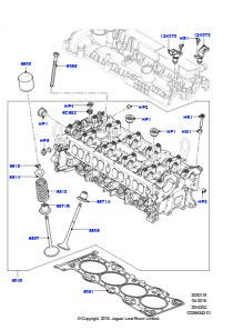 15D Zylinderkopf L538 RANGE ROVER EVOQUE 2012 - 2018 (L538),Gebaut in Brasilien