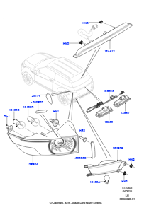 05E Schlußleuchten L538 RANGE ROVER EVOQUE 2012 - 2018 (L538),Gebaut in Brasilien