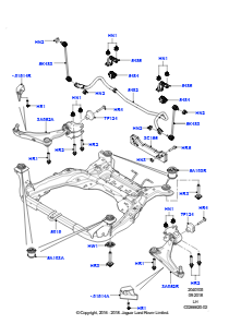 05C Querlenker/Stabilisat./Querträger L538 RANGE ROVER EVOQUE 2012 - 2018 (L538),Gebaut in Brasilien