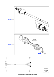 05J Gelenkwelle - Hinterachsantrieb L538 RANGE ROVER EVOQUE 2012 - 2018 (L538),Gebaut in Brasilien