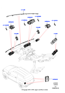 05K Belüft.-/Frischluftdüsen u. -führ. L538 RANGE ROVER EVOQUE 2012 - 2018 (L538),Gebaut in Brasilien