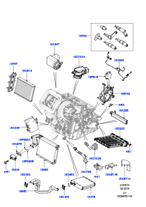 10C Heiz./Klimaanlage, interne Bauteile L538 RANGE ROVER EVOQUE 2012 - 2018 (L538),Gebaut in Brasilien
