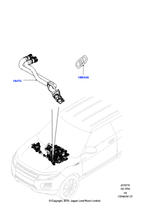 15D Heizungsschläuche L538 RANGE ROVER EVOQUE 2012 - 2018 (L538),Gebaut in Brasilien