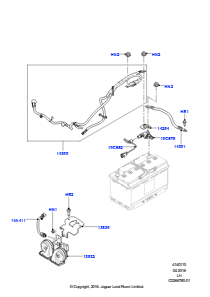 10F Batteriekabel u. Horn L538 RANGE ROVER EVOQUE 2012 - 2018 (L538),Gebaut in Brasilien