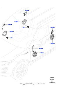 05D Lautsprecher L538 RANGE ROVER EVOQUE 2012 - 2018 (L538),Gebaut in Brasilien