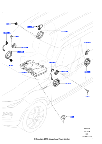 05E Lautsprecher L538 RANGE ROVER EVOQUE 2012 - 2018 (L538),Gebaut in Brasilien