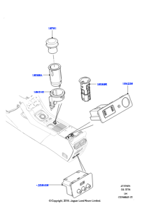 05B Anbauteile Instrumententafel L538 RANGE ROVER EVOQUE 2012 - 2018 (L538),Gebaut in Brasilien