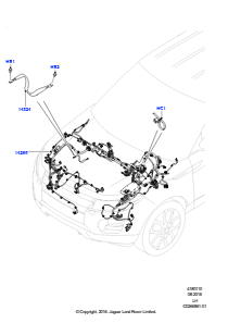 10T Kabelstrang - Motor u. Spritzwand L538 RANGE ROVER EVOQUE 2012 - 2018 (L538),Gebaut in Brasilien