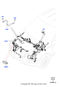 10T Kabelstrang - Motor u. Spritzwand L538 RANGE ROVER EVOQUE 2012 - 2018 (L538),Gebaut in Brasilien