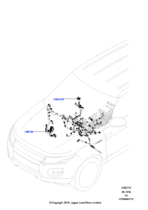 10W Kabelstrang - Motor u. Spritzwand L538 RANGE ROVER EVOQUE 2012 - 2018 (L538),Gebaut in Brasilien