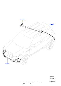 15H Kabelstrang - Karosserie u. Heck L538 RANGE ROVER EVOQUE 2012 - 2018 (L538),Gebaut in Brasilien