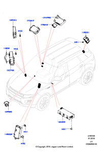 05D Module u. Sensoren - Fahrzeug L538 RANGE ROVER EVOQUE 2012 - 2018 (L538),Gebaut in Brasilien