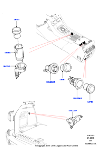 50B Zusatzsteckdosen L538 RANGE ROVER EVOQUE 2012 - 2018 (L538),Gebaut in Brasilien