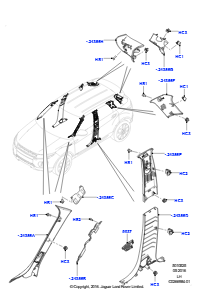 25T Seitenverkleidung L538 RANGE ROVER EVOQUE 2012 - 2018 (L538),Gebaut in Brasilien