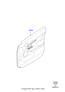 40D Verkleidungen - Tür vorn L538 RANGE ROVER EVOQUE 2012 - 2018 (L538),Gebaut in Brasilien