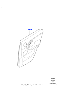 45B Verkleidungen - Tür hinten L538 RANGE ROVER EVOQUE 2012 - 2018 (L538),Gebaut in Brasilien