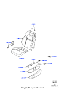 20H Polster, Verkl. & Heiz. - Vorders. L538 RANGE ROVER EVOQUE 2012 - 2018 (L538),Gebaut in Brasilien