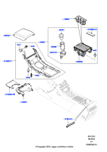 10G Bodenkonsole L538 RANGE ROVER EVOQUE 2012 - 2018 (L538),Gebaut in Brasilien