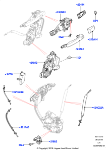 10E Betätigung - Türschloss vorn L538 RANGE ROVER EVOQUE 2012 - 2018 (L538),Gebaut in Brasilien