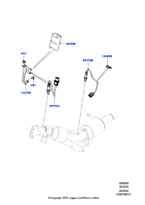 08A Abgassensoren und Module L538 RANGE ROVER EVOQUE 2012 - 2018 (L538),Gebaut in Brasilien